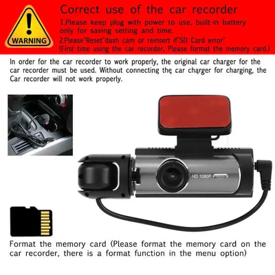 enesy™ Front & Rear Dash Cam